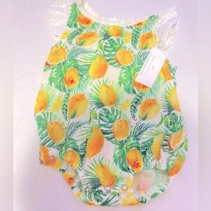 🛍️Miki Miette Spring Tropic ISIDORA Romper one piece 3 month🎈
